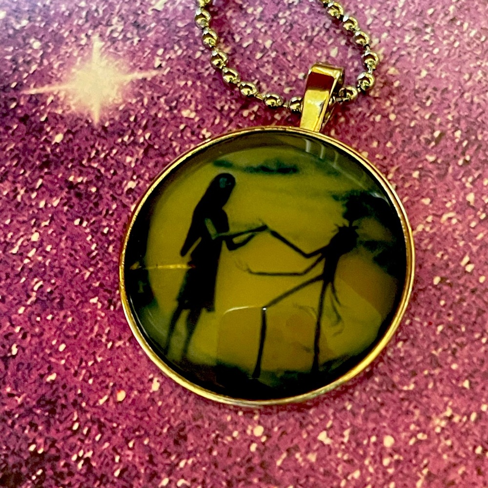 Sally and Jack Nightmare Necklace Halloween